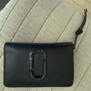 Marc Jacobs Black Wristlet with Logo